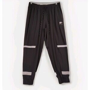 Nike Air Joggers Black Sz XL Reflective Running Pants Athletic Track Sweatpants